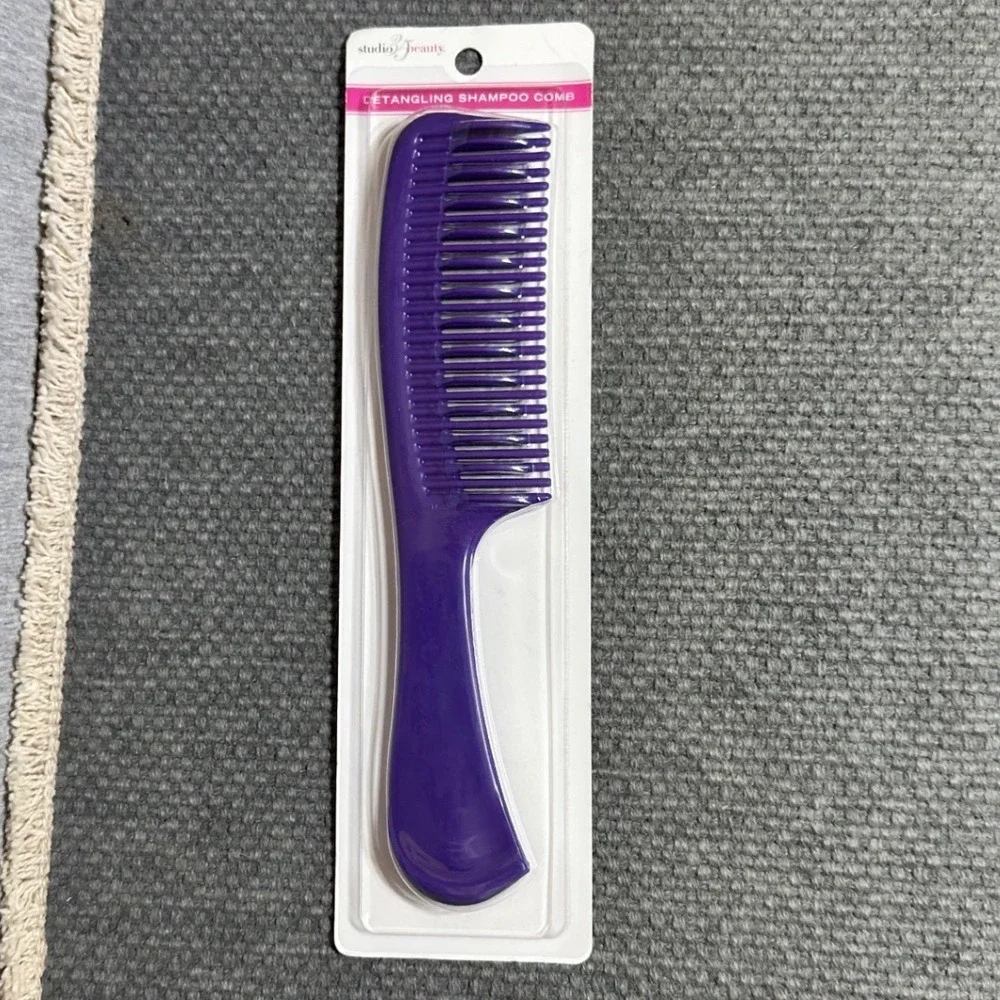 Studio 35 Beauty Detangling Shampoo Comb Purple Wide Tooth Retired by Walgreens